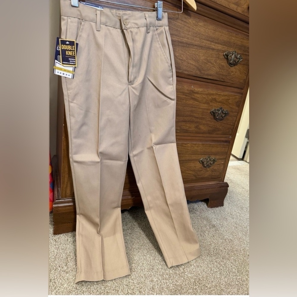 Galaxy School Uniform Khaki Adjustable Boys Pants Size 10